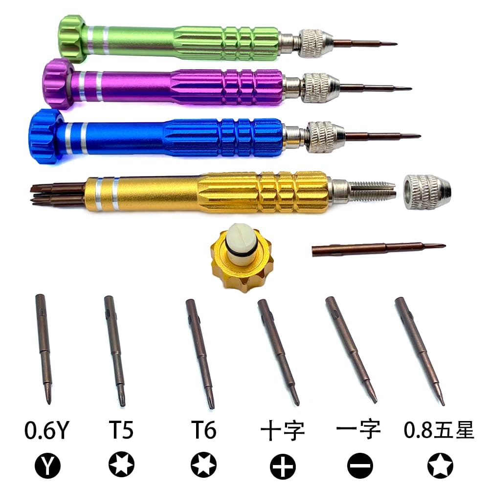 Kit de reparo de chave de fenda 6 em 1, ferramenta de abertura de telefone para moto g7 power/para iphone 13 pro max/para samsung a72, ferramenta de reparo de caixa