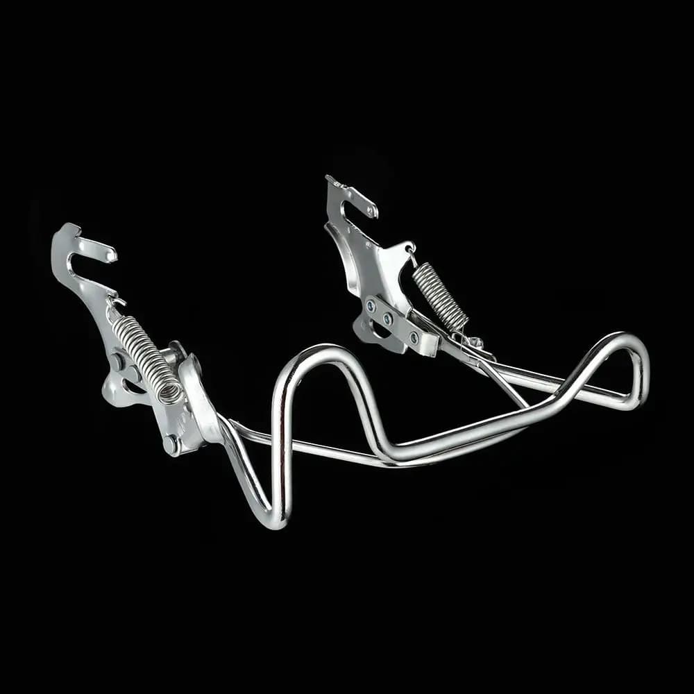 Suporte para bicicleta duplo leg universal prata em metal para 14 16 18 polegadas