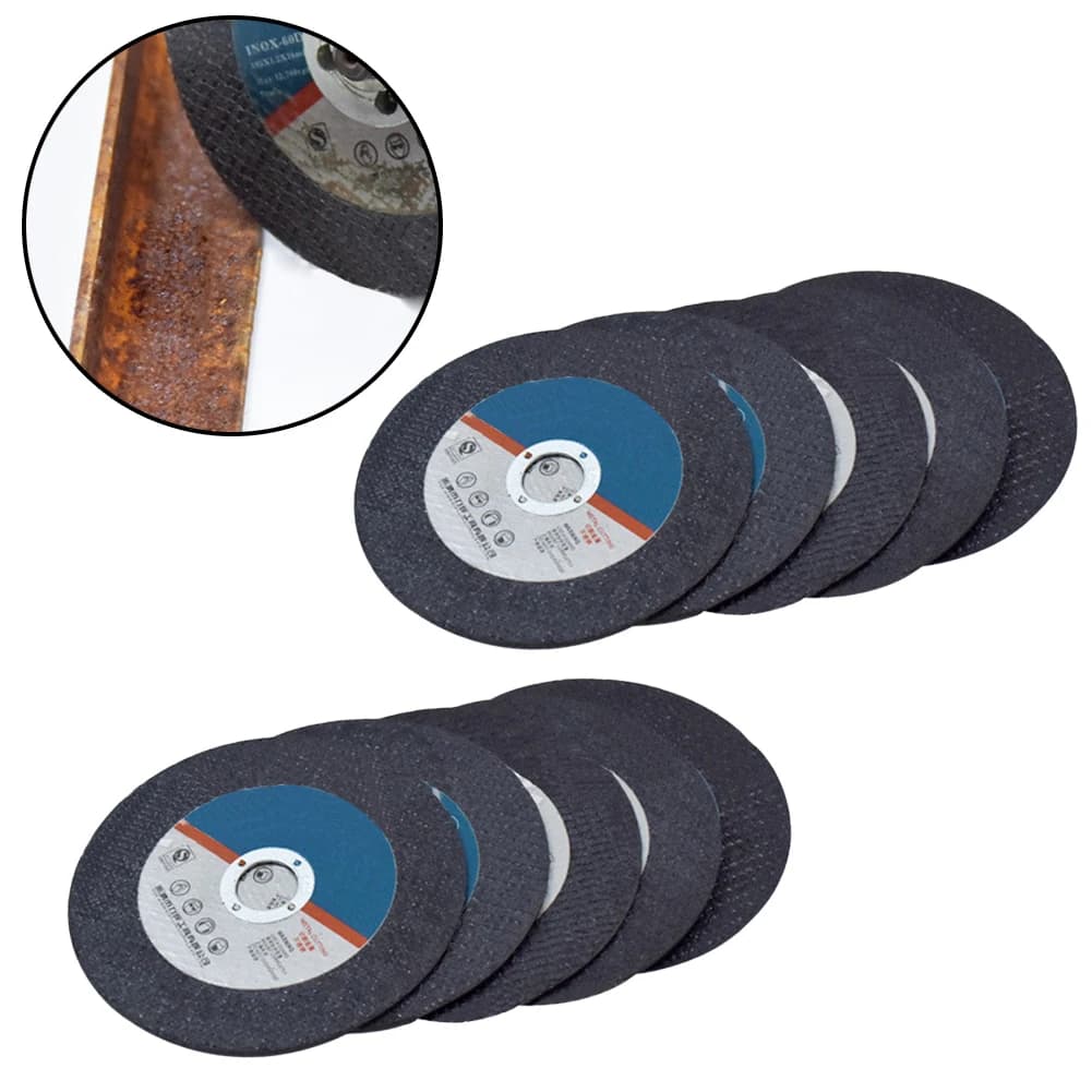 Disco de serra circular de resina 105mm x 16mm para tubo de aço carbono - 10 peças