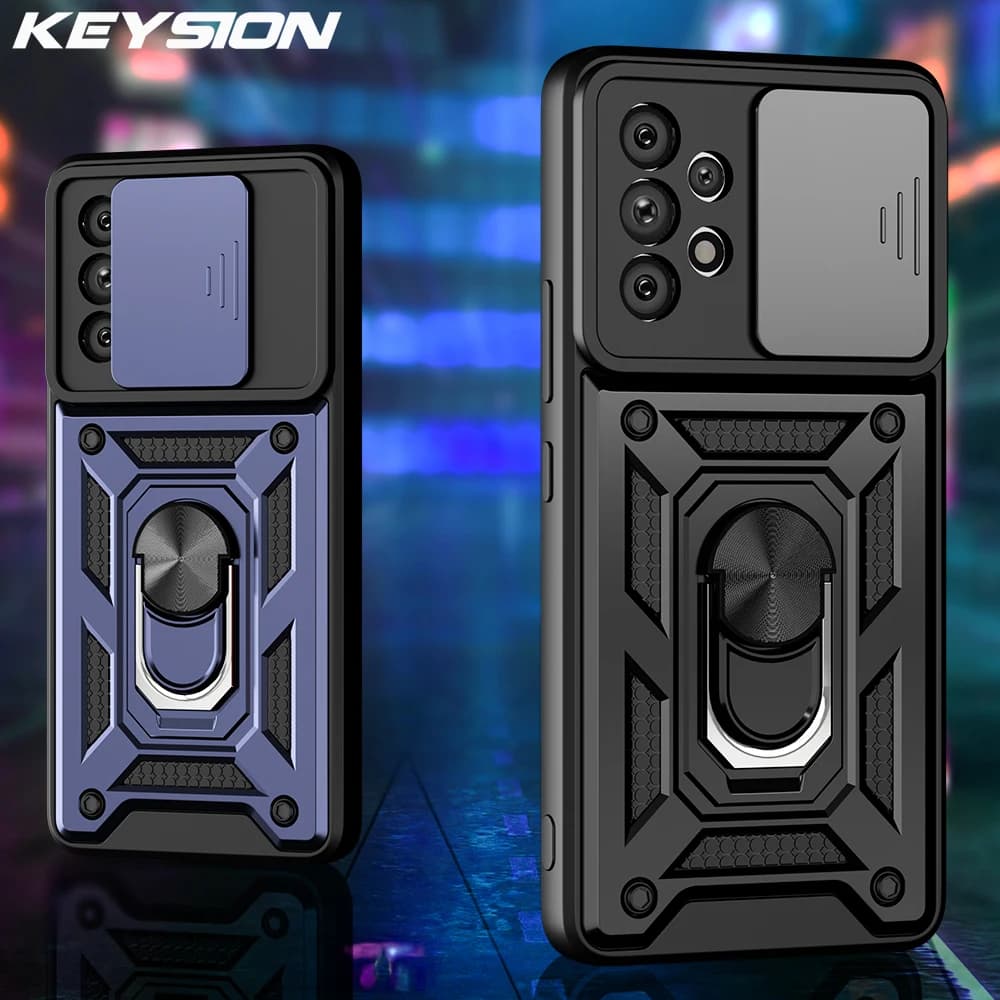 Keysion caso à prova de choque para samsung a23 a13 4g a53 a73 a33 a22 a12 5g câmera proteção capa do telefone para galaxy a02 a03 core m52