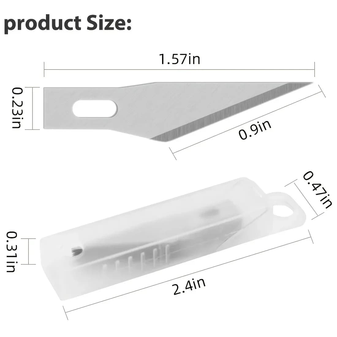 Kit de facas hobby com 11 lâminas de precisão, faca de aço inoxidável e régua de 15 cm