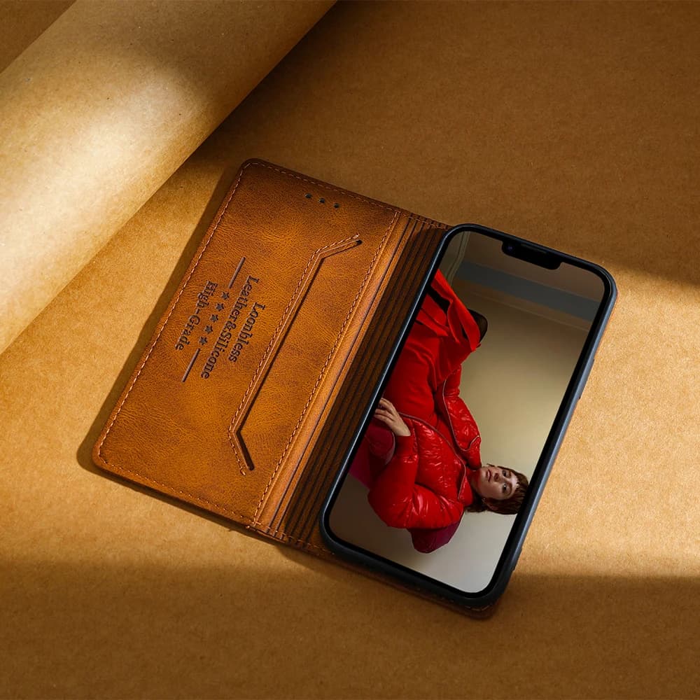 Capa de couro marrom para Motorola Moto G100 G10 G9 G3 G4 G5 G5S G6 G8 G7 Power Lite Plus Play Pro