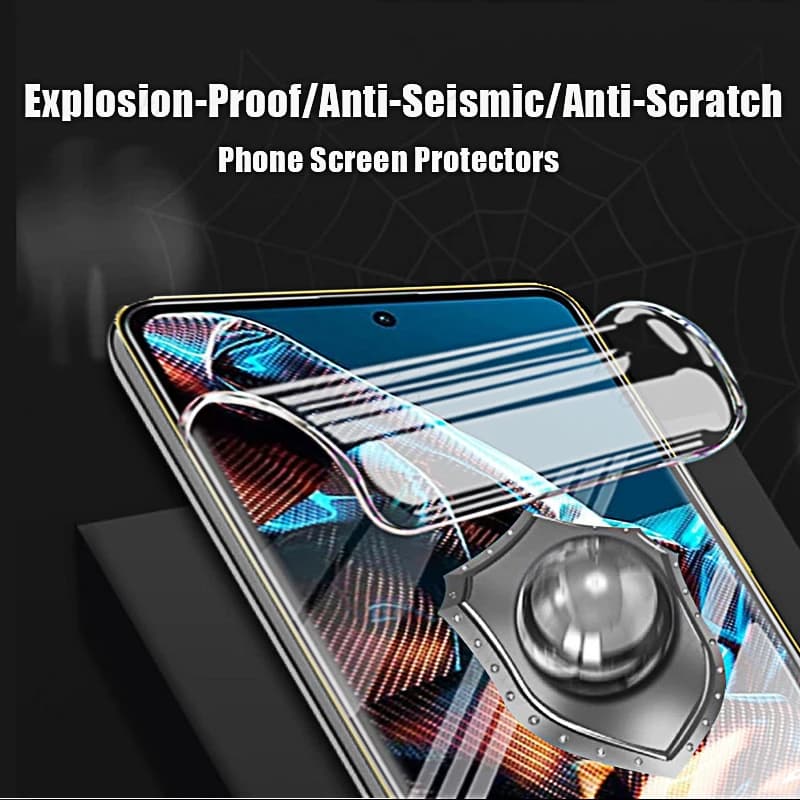 Película protetora de tela Xiaomi Poco resistente a explosão, riscos e impactos com tecnologia anti-seísmo