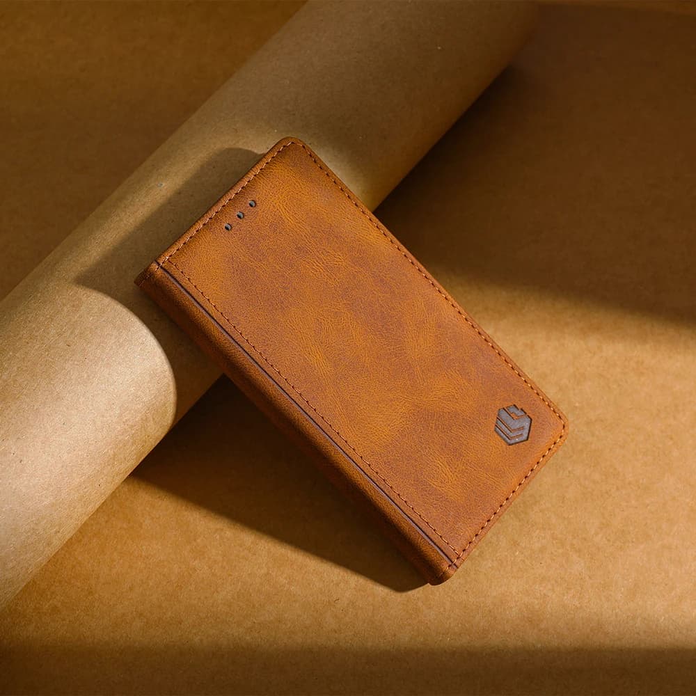 Capa de couro marrom para Motorola Moto G100 G10 G9 G3 G4 G5 G5S G6 G8 G7 Power Lite Plus Play Pro