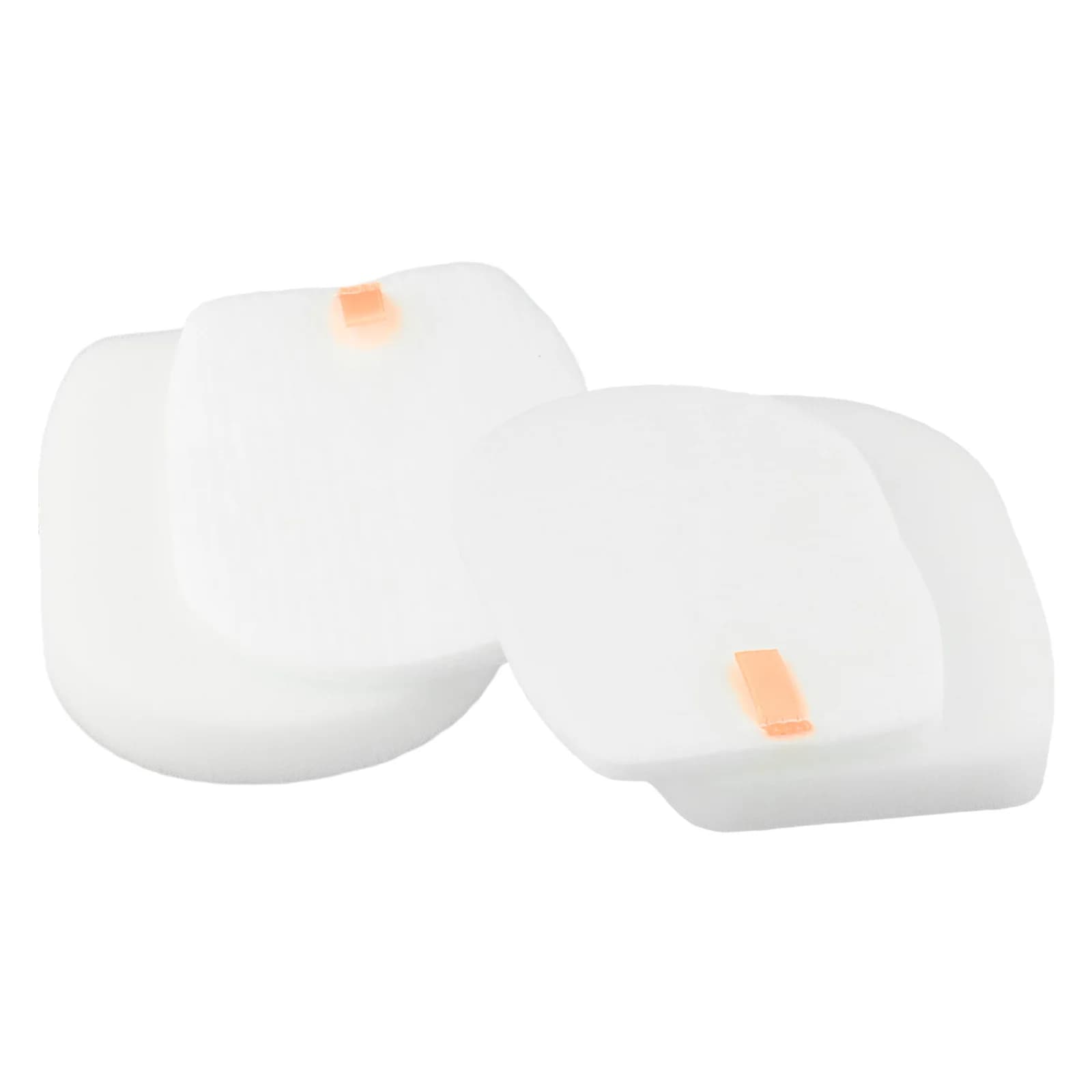 Dois conjuntos de filtros brancos para aspirador Shark com abas laranja anti-envolvimento de cabelo
