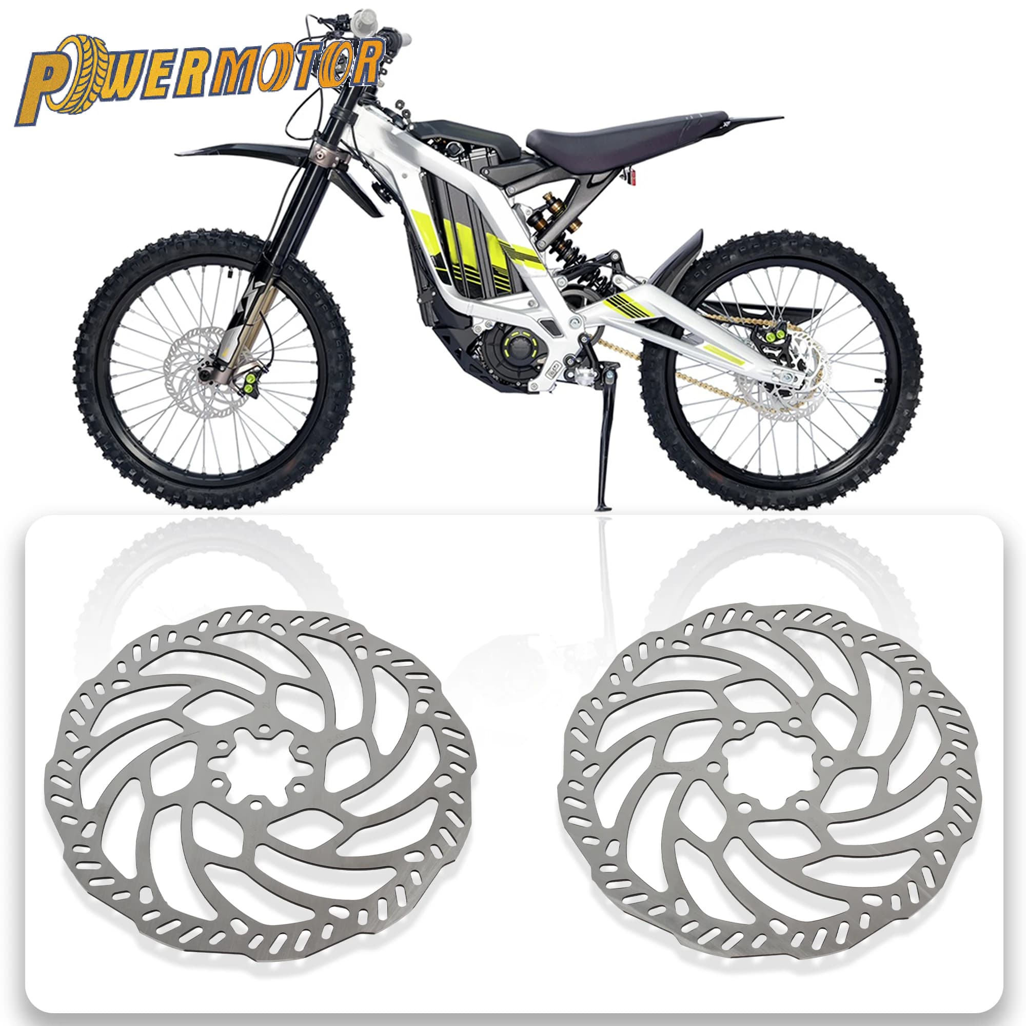Rotores de disco de freio dianteiro e traseiro para bicicleta elétrica surron light bee x motocross enduro dirt pit bike peça de ajuste para bicicleta elétrica surron