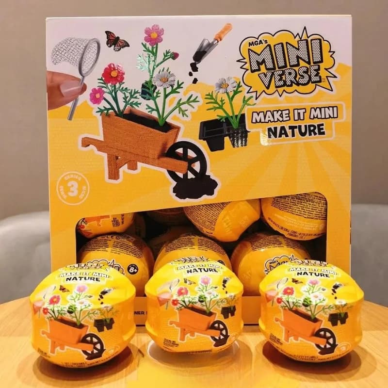 Miniverse Make It Mini Nature DIY Blind Box: Kit de Artesanato de Cenário Natural em Miniatura, Brinquedo Colecionável com Peças para Exibição, Presente para Crianças