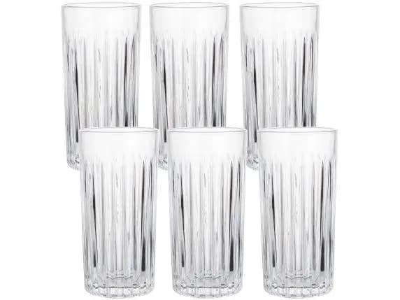 Jogo de Copos de Vidro 350ml 6 Peças Haus Concept Filetto