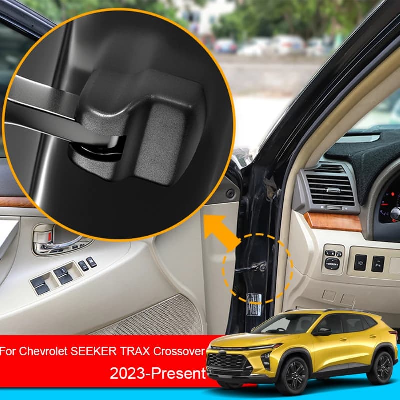 4 pçs carro abs fechadura da porta do carro capas protetoras para chevrolet seeker trax crossover 2023-2025 porta verificação braço protetor cobre