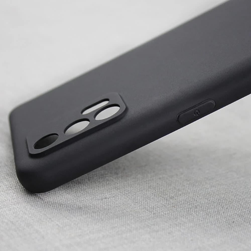 Capa preta para celular Xiaomi Poco com proteção traseira e recorte para câmera