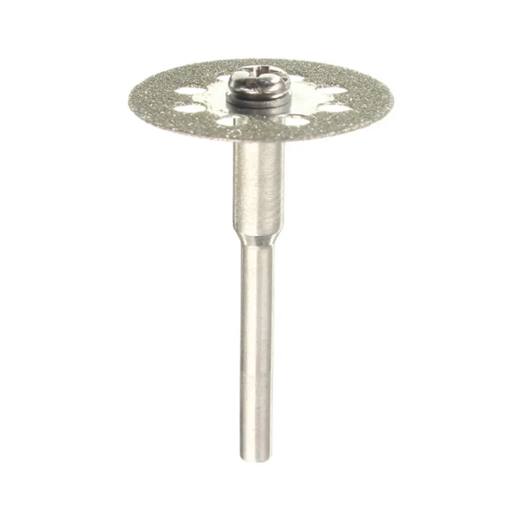 Disco de corte com haste longa em aço inoxidável para ferramenta rotativa, modelo compatível Dremel