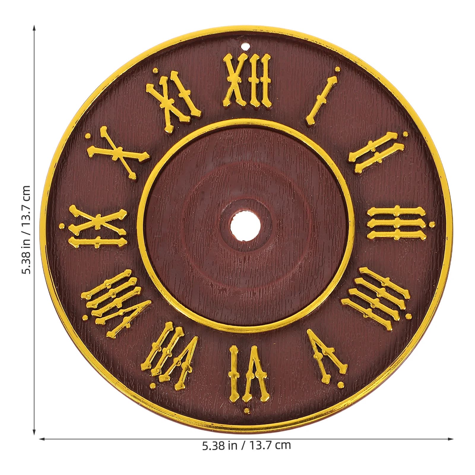 Relógio de parede vintage em formato de cuco com numerais romanos