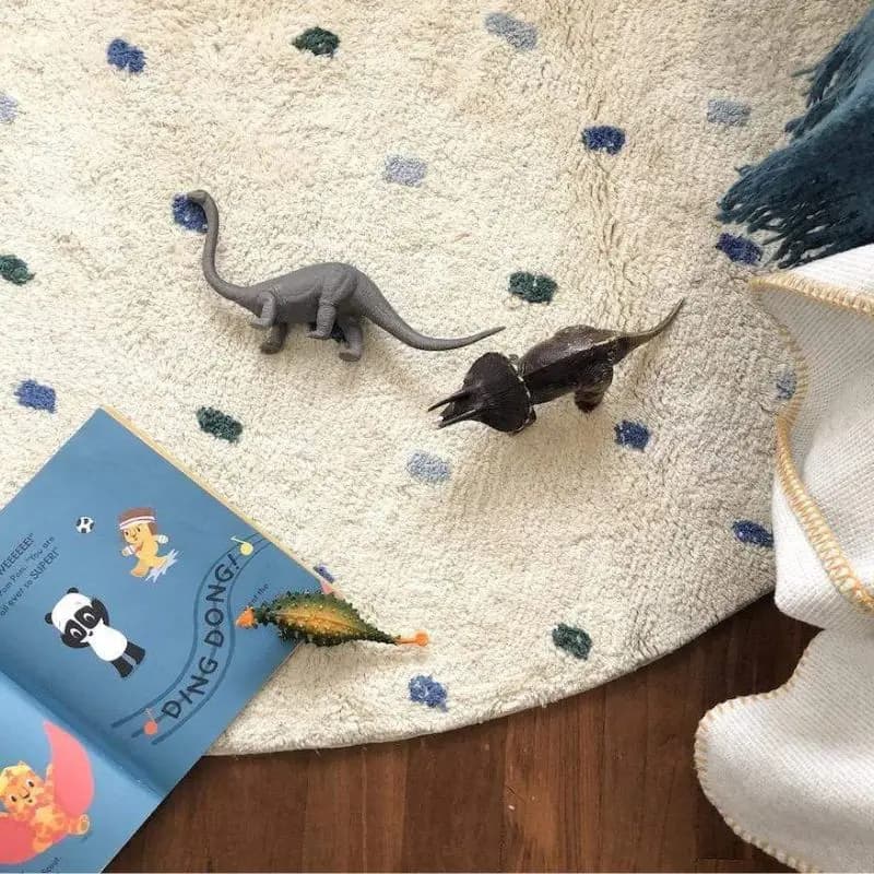 Tapete Fofo Redondo para Crianças, Tapete de berçário, Tapete macio do bebê, Tapete de quarto de pelúcia, Redondo, Peludo, Presentes de Natal para Crianças