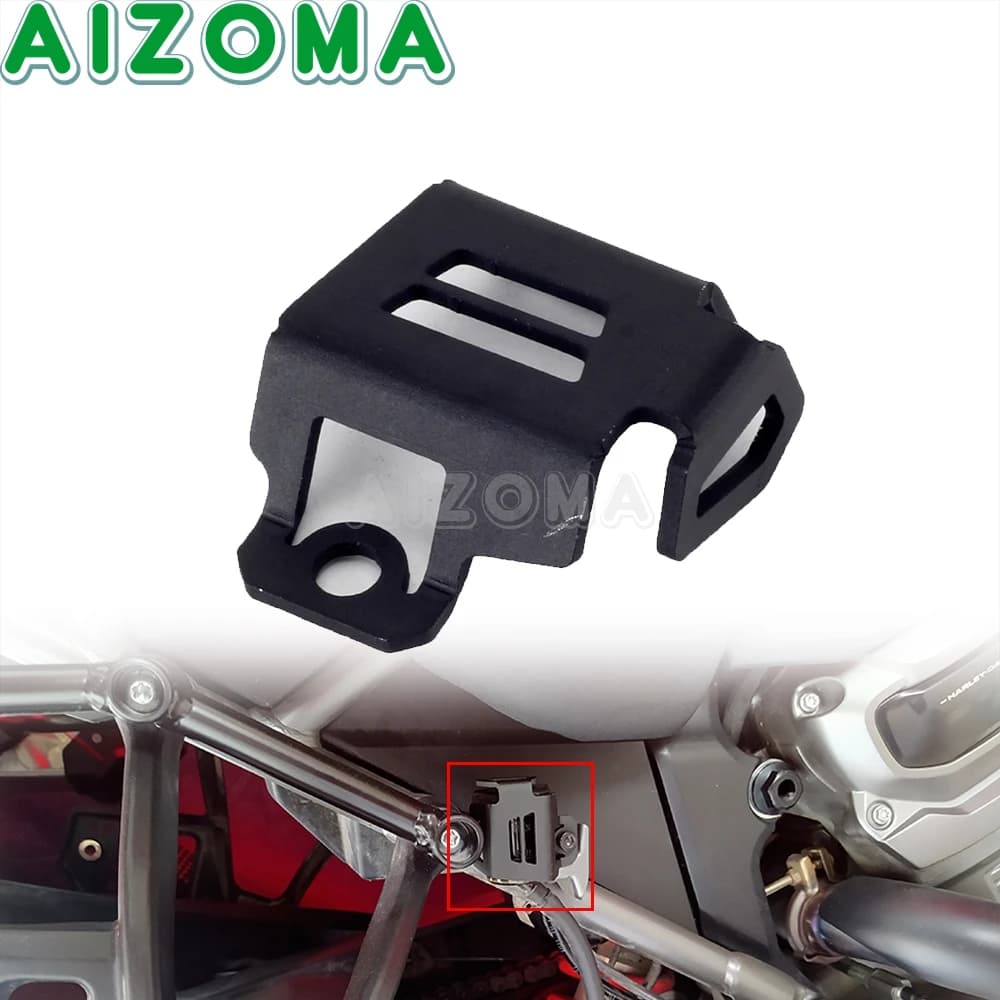 Para harley pan america 1250 1250 ra1250s ra1250 especial 21-24 motocicleta reservatório de fluido de freio traseiro guarda capa protetor de copo de óleo