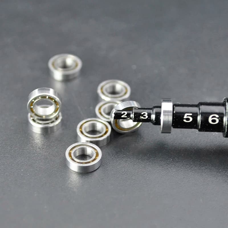 Kit com 10 Rolamentos Mini Abertos MR74 4x7x2 mm para Upgrade de Carros RC