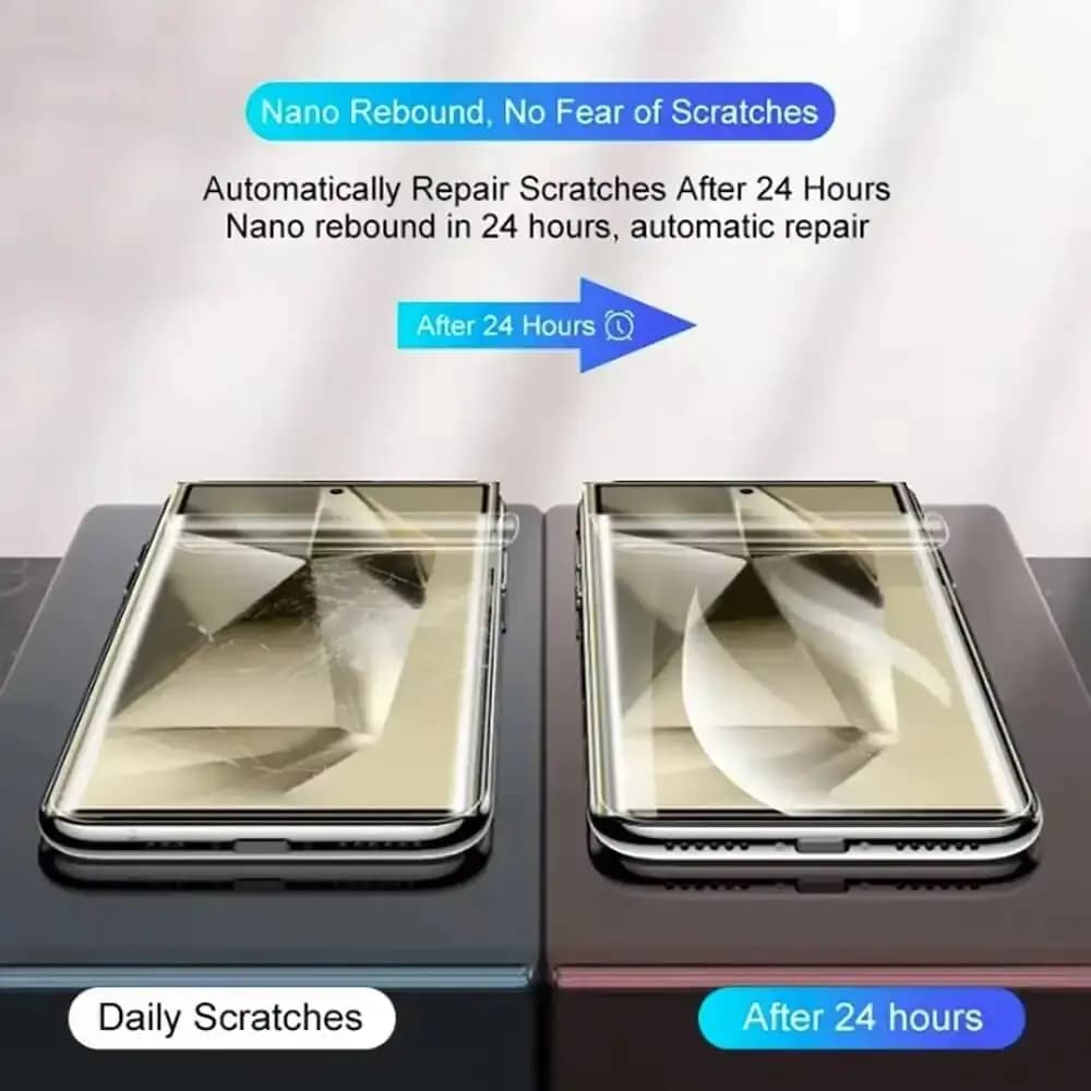 Película protetora hidrogel transparente para Xiaomi Poco e Redmi Note com auto reparo de riscos em 24 horas