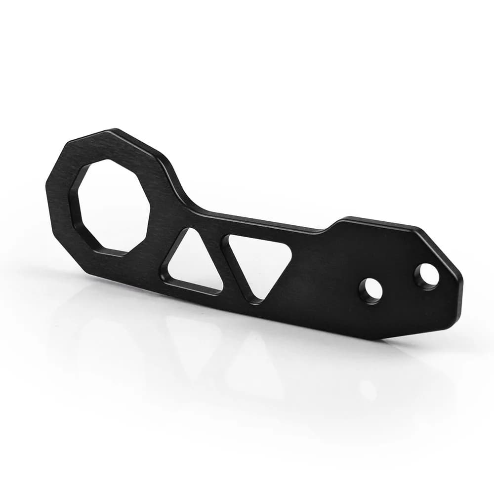 Engate de reboque preto em liga de alumínio com design leve e resistente para instalação em automóveis