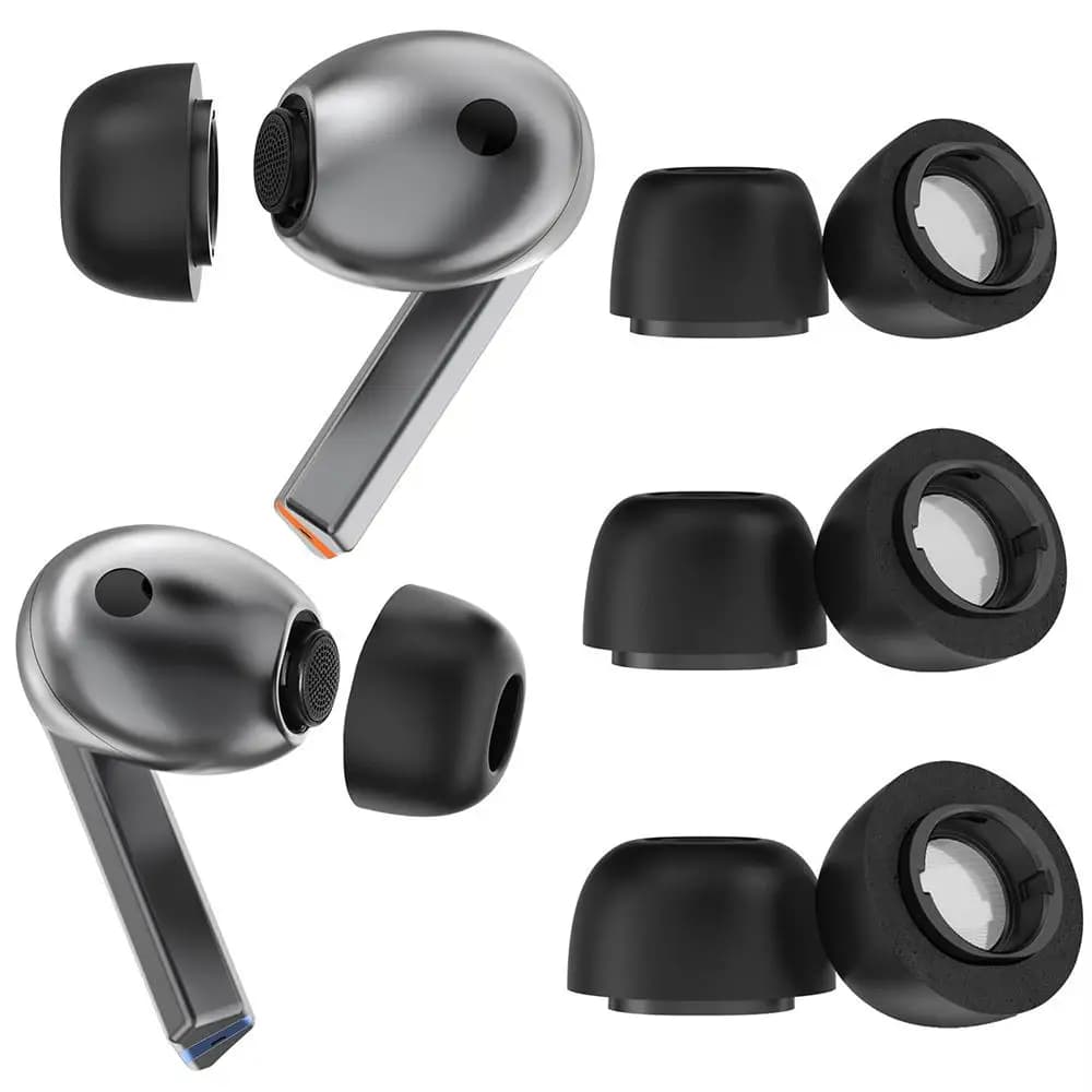 Conjunto de pontas de ouvido de espuma de memória para Samsung Galaxy Buds3 Pro, 3 pares (S, M, L) e 4 pares (XS, S, M, L)