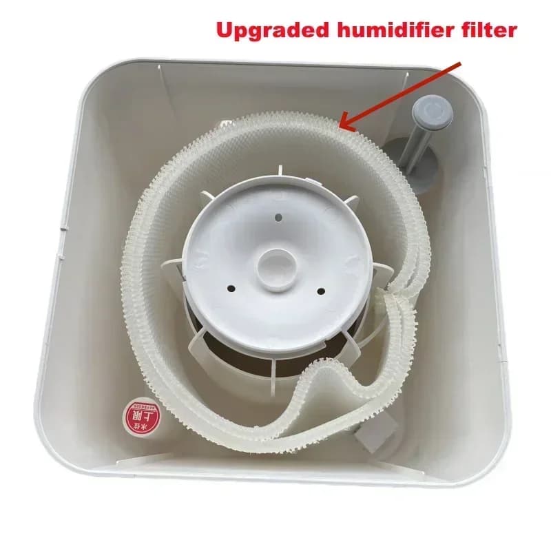 Filtro atualizado do umidificador de ar Misou branco para Xiaomi Air Purifier com detalhe do mecanismo interno