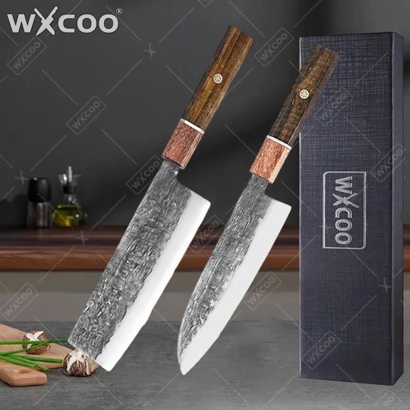 Facas de Cozinha Profissionais WXCOO com Lâminas Afiadas