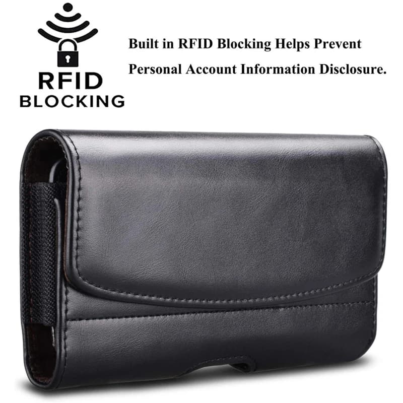 Capa preta para celular com bloqueio RFID para proteção de dados pessoais Motorola Moto g