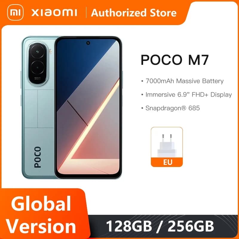 Smartphone Xiaomi POCO M7 Global com bateria de 7000mAh e Snapdragon 685