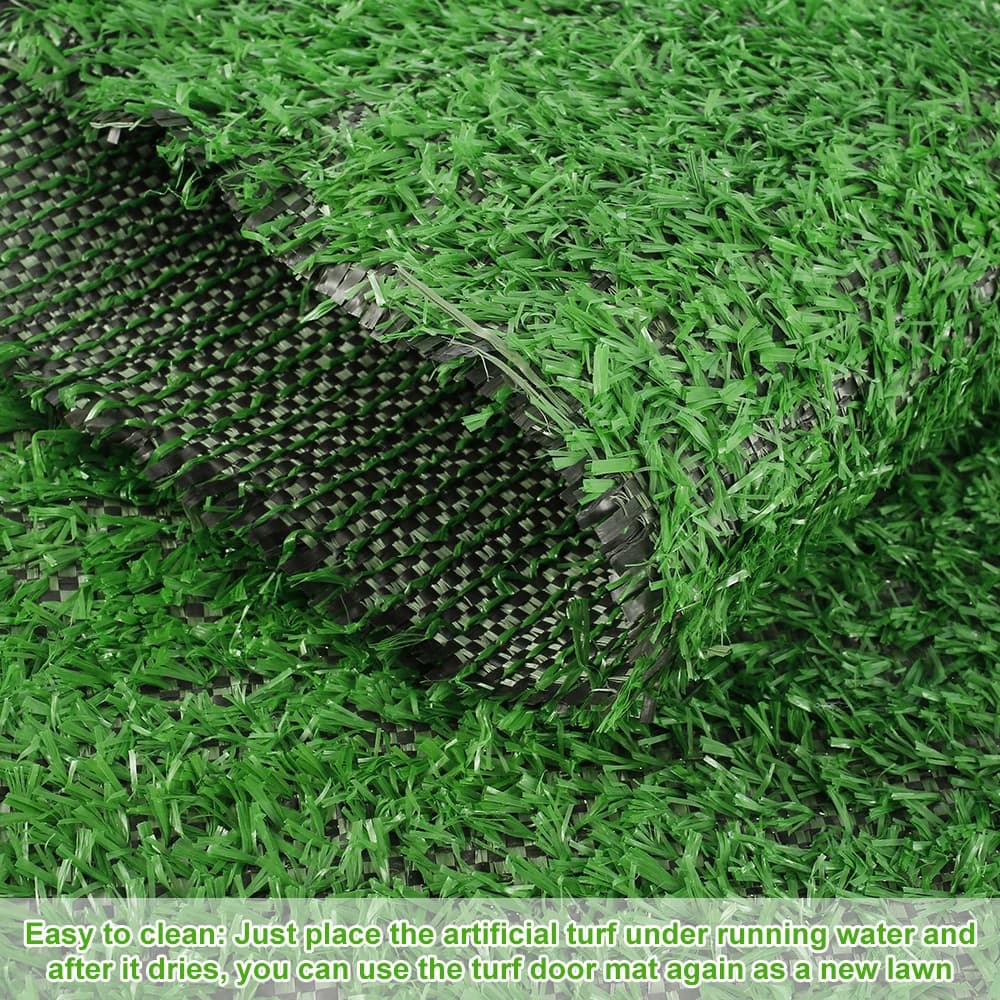Tapete de grama artificial verde, 50cm x 100cm e 100cm x 100cm, para decoração e paisagismo.
