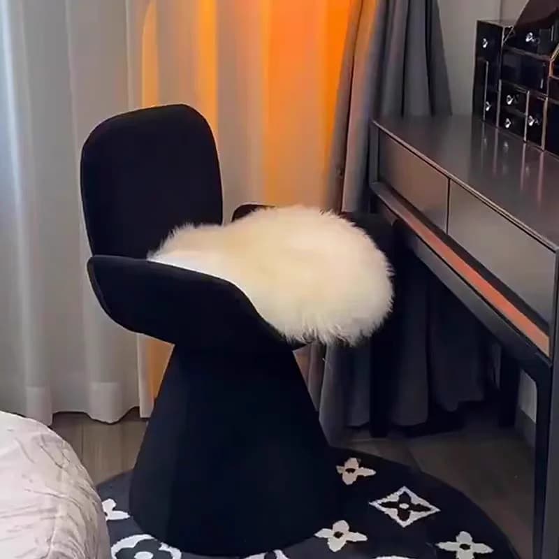 Cadeiras de maquiagem de luxo nórdico design high-end quarto penteadeira estilo creme vestiário móveis para casa cadeiras de jantar fymc