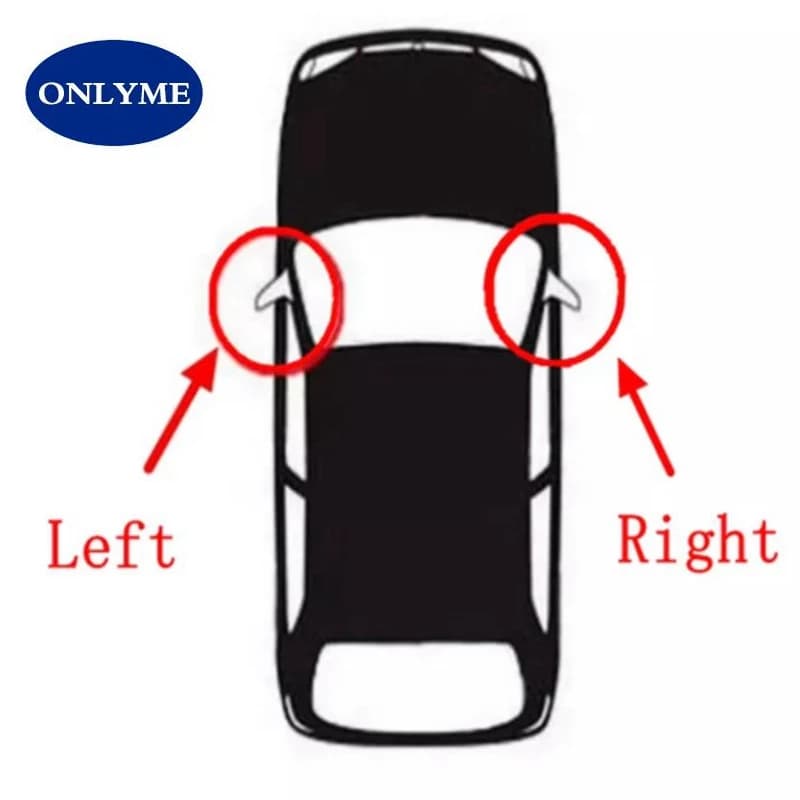 Diagrama de instalação dos espelhos retrovisores aquecidos para Toyota Yaris P21 2021-2023 lado esquerdo e direito