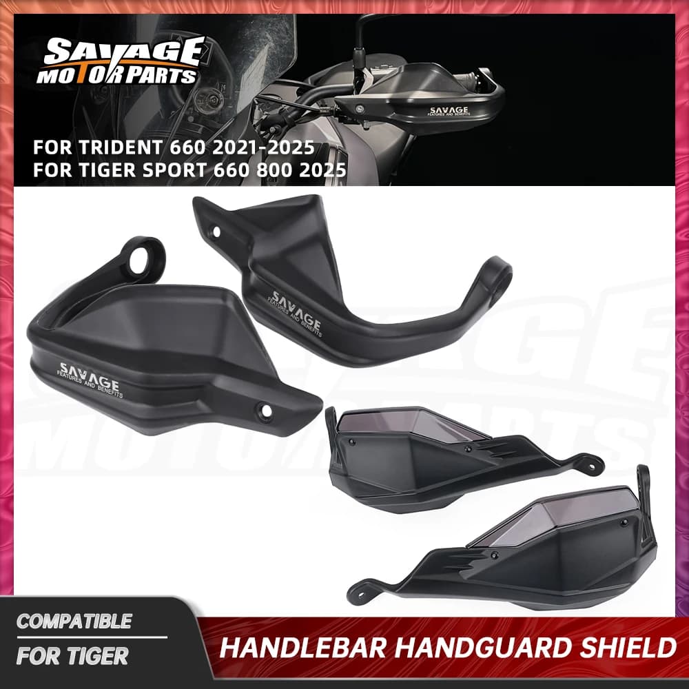 Para trident 660 2025 guiador handguard escudo para tigre esporte 660 800 motocicleta aumentar mão escudo guardas protetor de alavanca