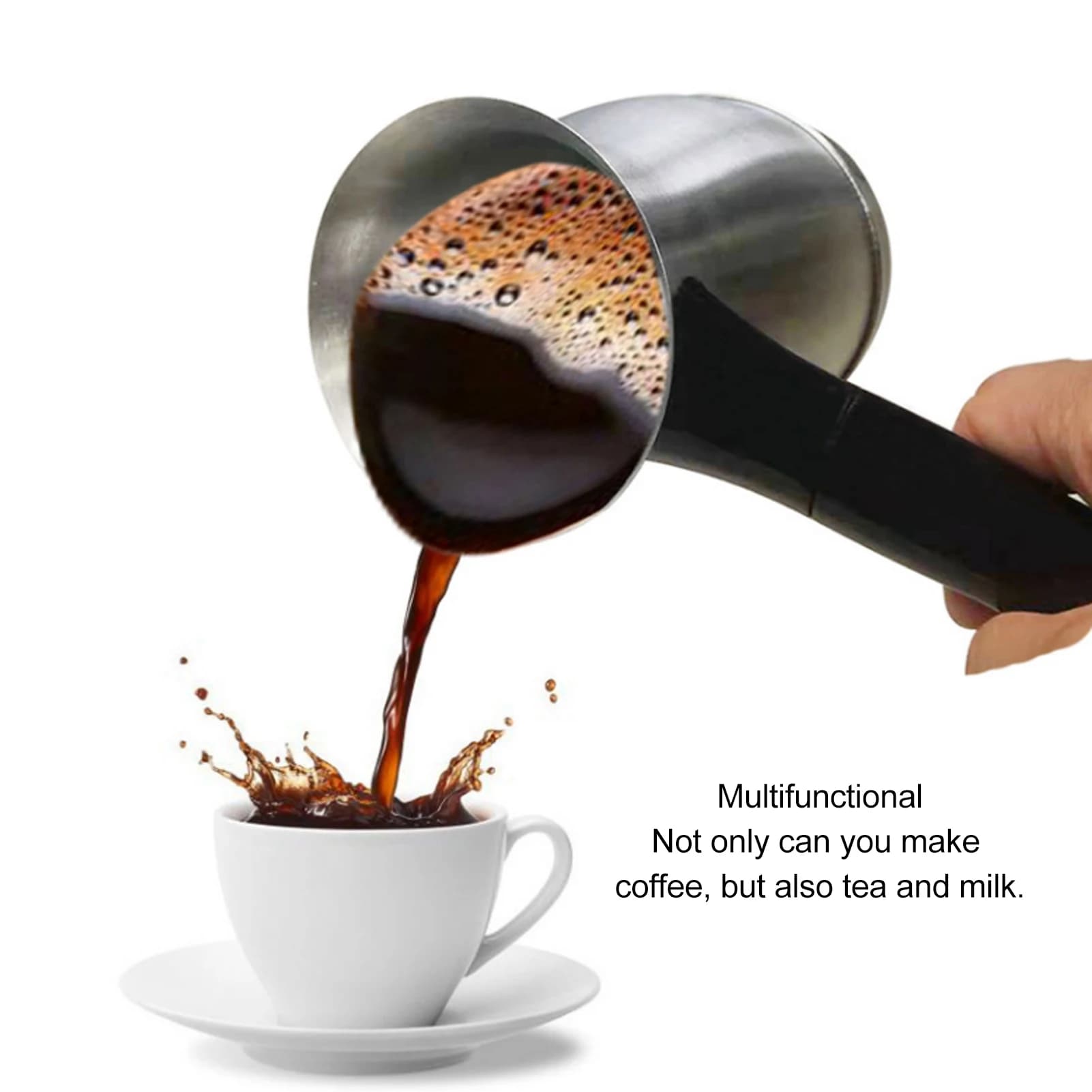 Máquina de café turco elétrica 600ml de aço inoxidável máquina de café turco elétrica eua plug 110v