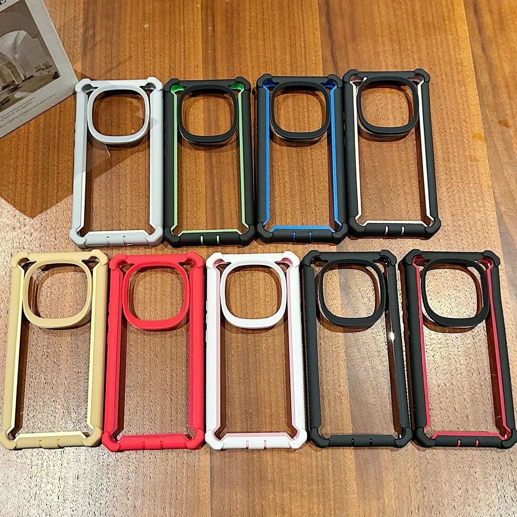 Conjunto de capas anti-queda e antipoeira para Xiaomi Redmi Note 14 em várias cores