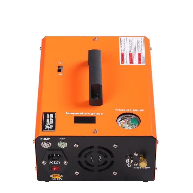Compressor de ar PCP 300bar 220V/110V 4500psi com visores de temperatura e pressão