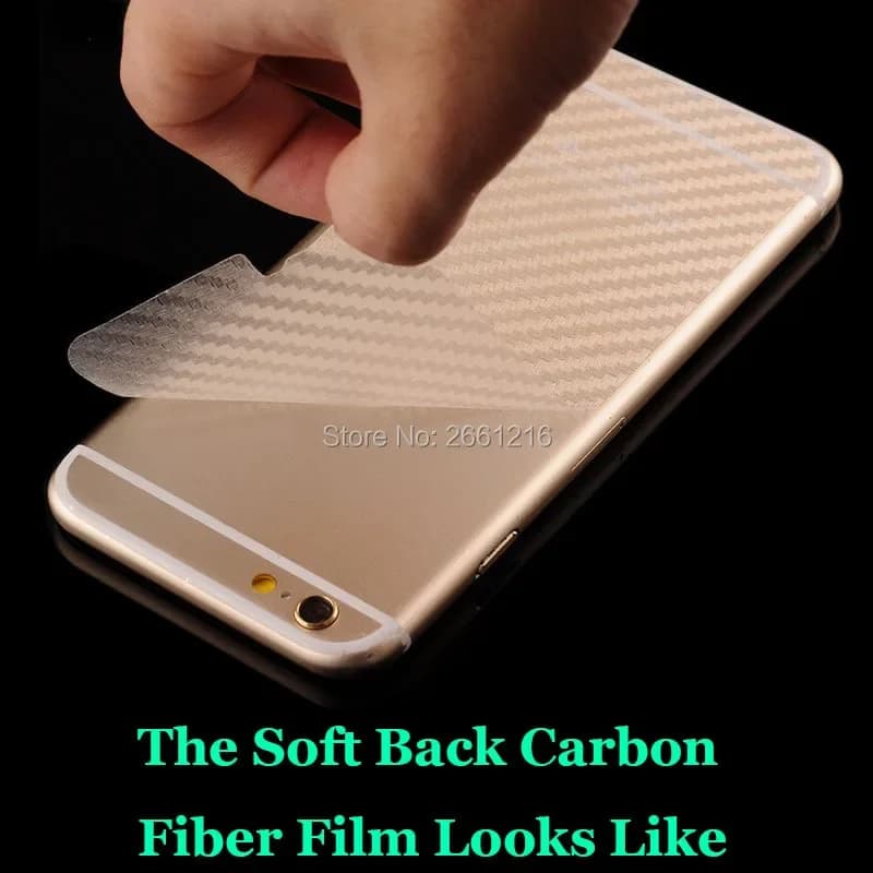 Aplicação da película protetora traseira transparente de fibra de carbono para Xiaomi Poco X6