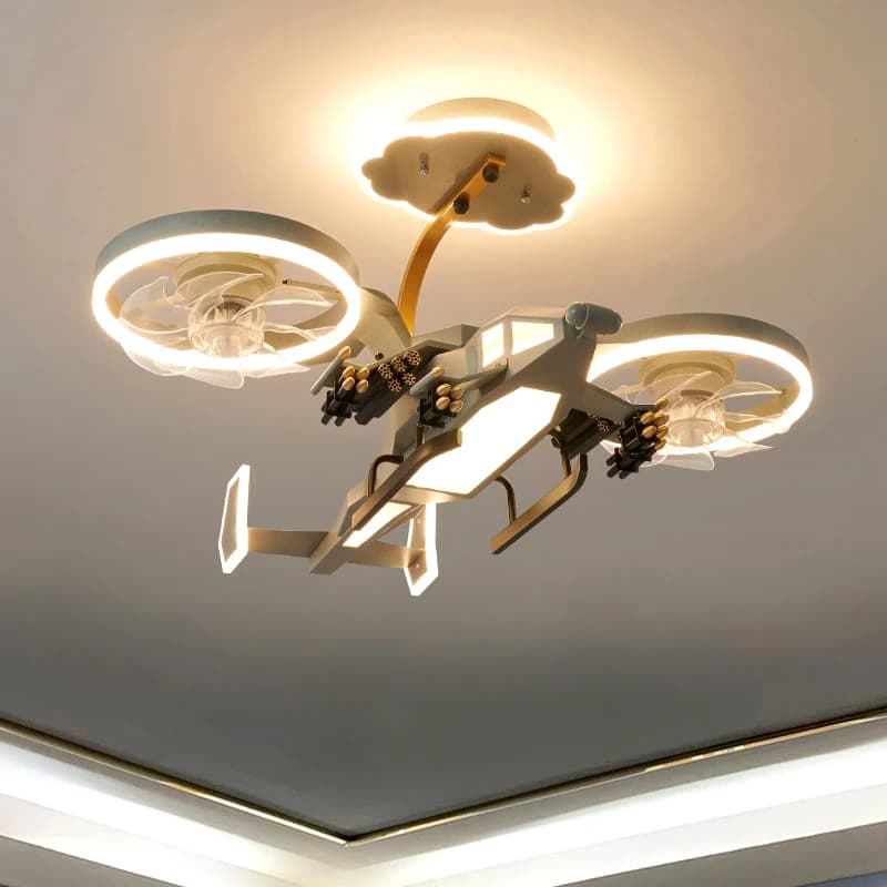 Crianças avião ventilador de teto com luzes para o quarto estudo jardim de infância decoração do quarto das crianças iluminação led lustre lâmpada