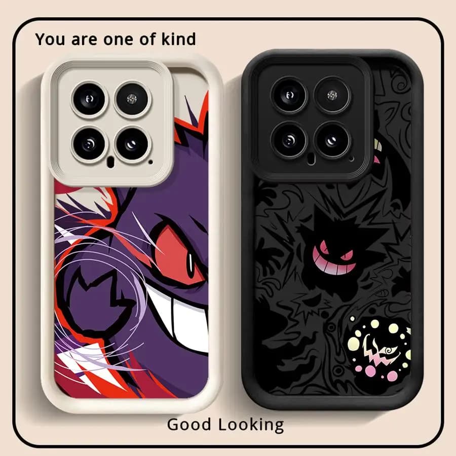 Capa de telefone macia com design de Pokémon Gengar para Xiaomi Poco F8 X3 NFC C61 X3 Pro C50 C51