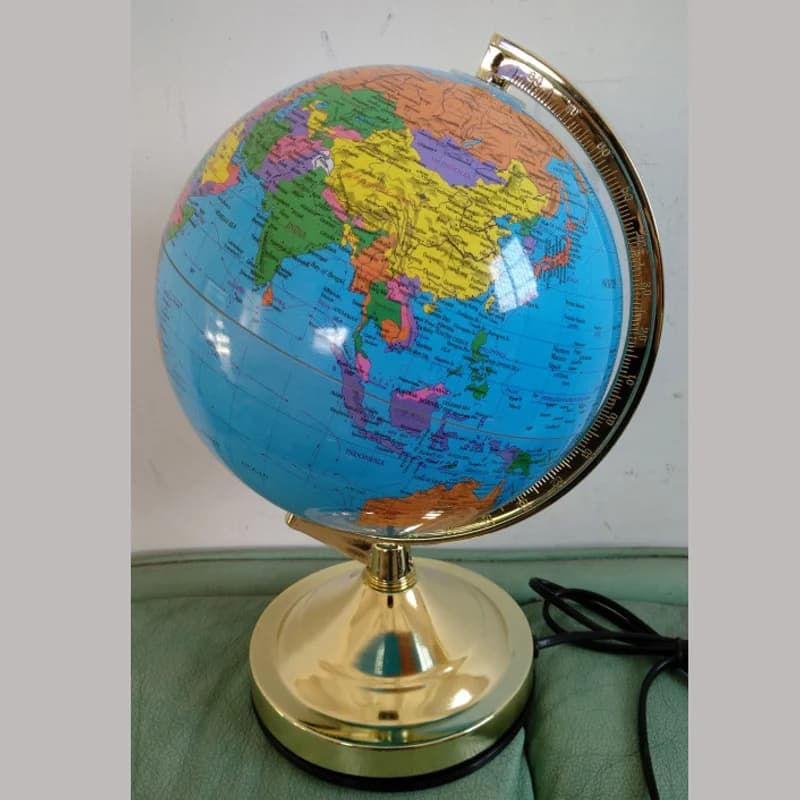 Globo de toque interativo de 20 cm com luz noturna, perfeito para sala de estar e estudo.