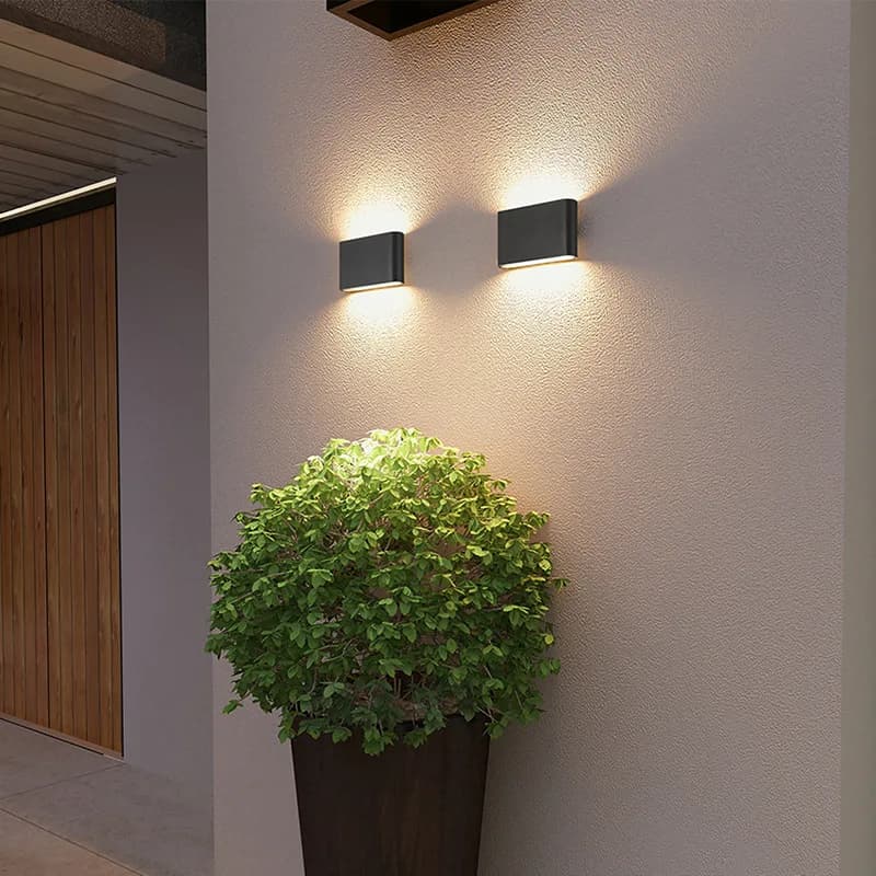 Luz de parede cinza estilo nórdico para interiores