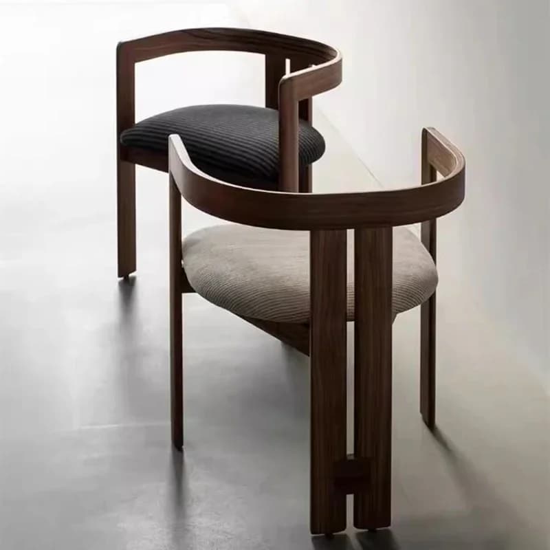 Nordic vintage madeira maciça cadeira de jantar volta cadeira recepção com braços designer moderno móveis para casa cadeiras de jantar fydc