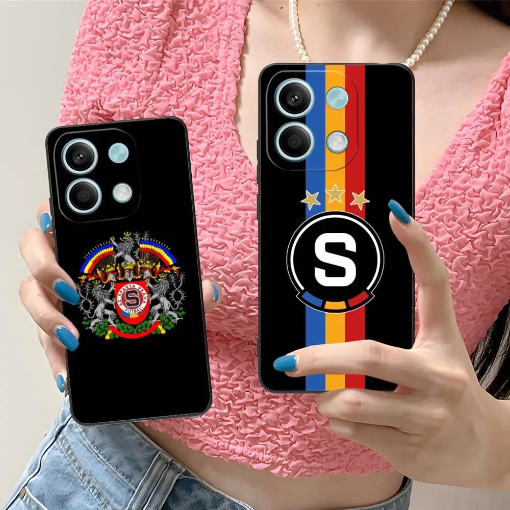 Capa de telefone FC Sparta Praha para Xiaomi Redmi Note 14 13 12 11 A5 3 2 1 Pro Plus 4G 5G