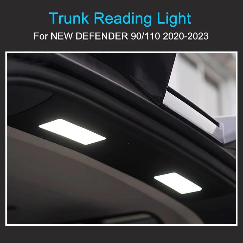 Luz de leitura do porta-malas para land rover defender 90 110 2020-2024 kit de porta-malas componentes modificados acessórios de decoração interior