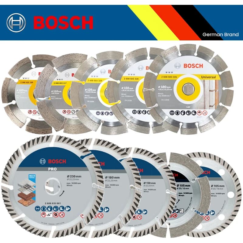 Kit de discos de corte de diamante Bosch para mármore e concreto