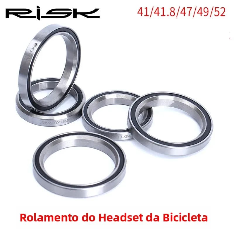 Rolamentos de Headset para Bicicleta RISK 41/41.8/47/49/52mm