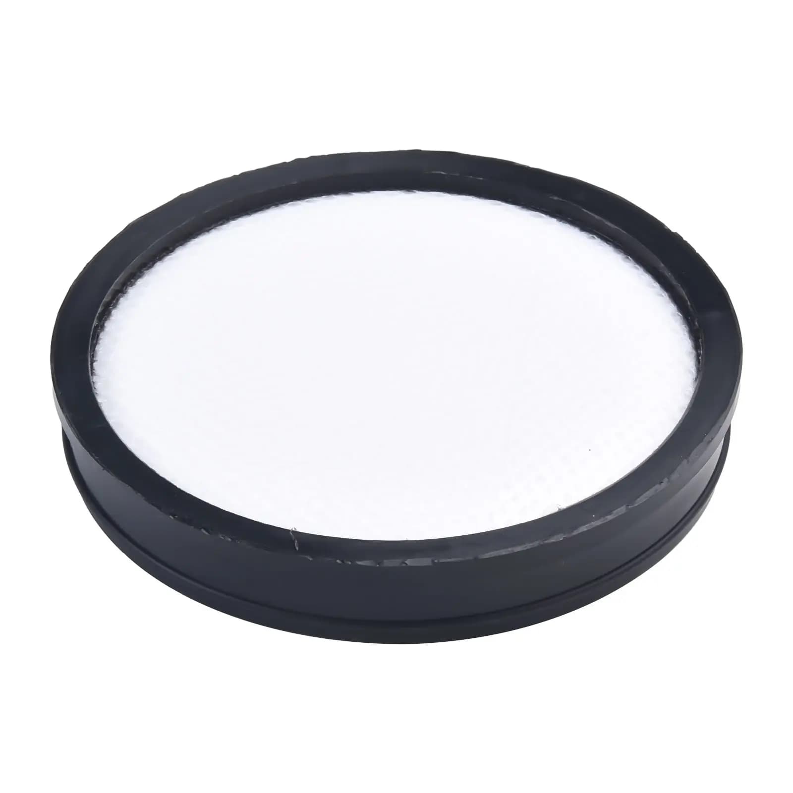 Filtros de substituição para aspirador, dois filtros brancos com borda preta, ideais para limpeza sem fio.