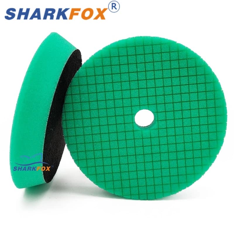 Almofada de polimento Sharkfox verde 125mm/6 polegadas