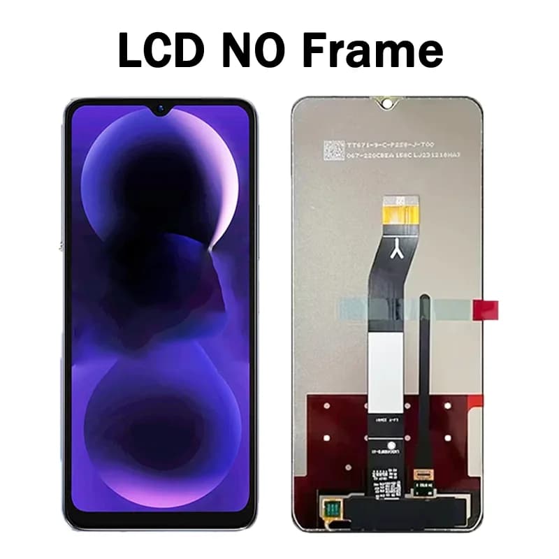 Tela LCD sem frame para Xiaomi Poco C61 6,71 polegadas púrpura com touch screen e display 720x1650