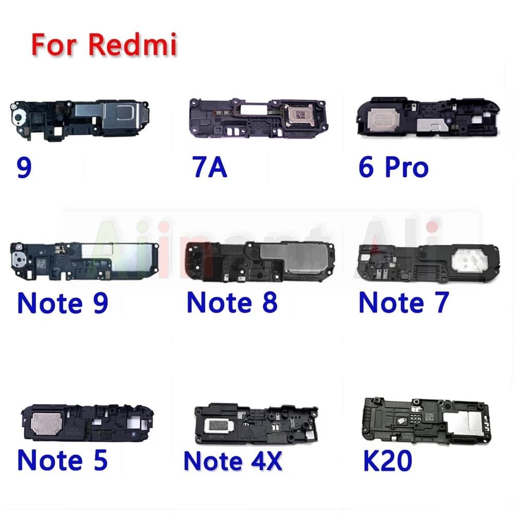 Componentes internos para Xiaomi Redmi 9, 7A, 6 Pro, Note 9, Note 8, Note 7, Note 5, Note 4X e K20