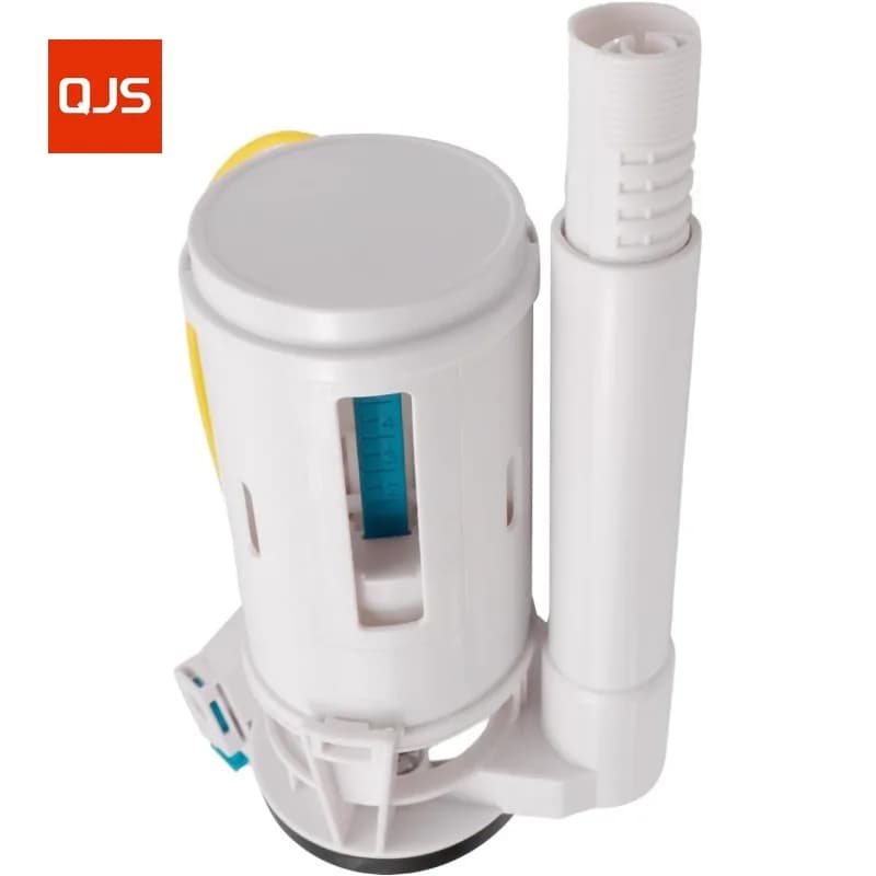 Válvula de descarga dupla branca 2 polegadas com tubo lateral para vaso sanitário de uma peça