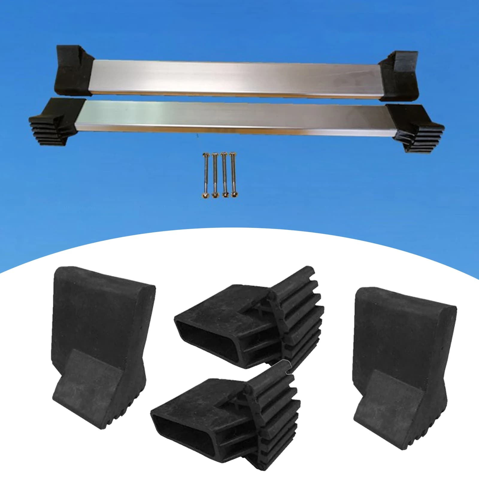 Kit 4 pares escada antiderrapante pés esteiras capas escada extensão multiuso
