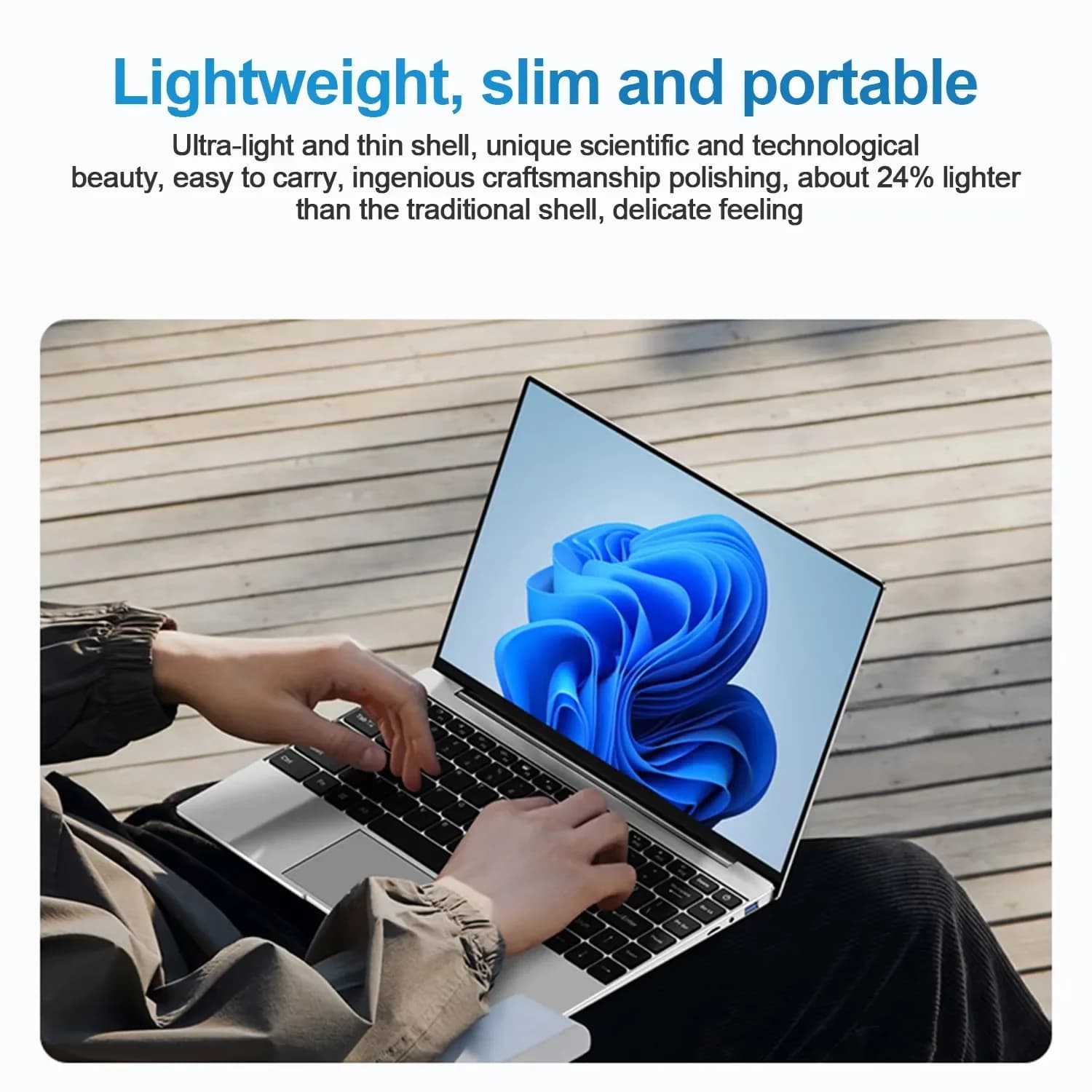 Notebook Ultrafino de 14.1”, Novo, Intel N3700, 16GB 2TB, Tela FHD 1080P, Windows 11 Pro, para Uso em Escritório e Estudantes